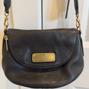 Marc by Marc Jacobs Natasha Black Leather Purse Cross Body Shoulder Work Wear